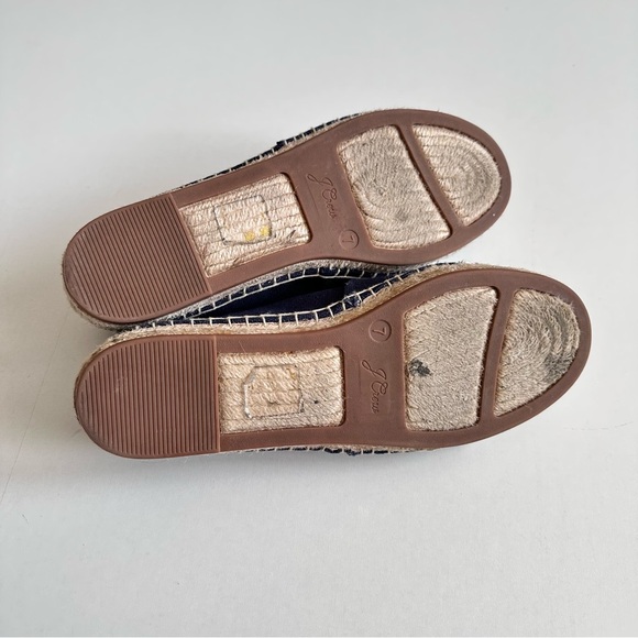 J.Crew Espadrille Shoes In Canvas With Toe Cap Size 7 - Picture 4 of 5